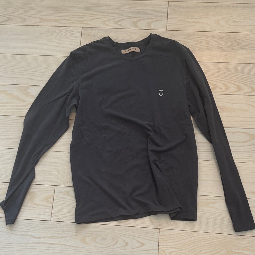 Classic Grey Long Sleeve Tee for Men